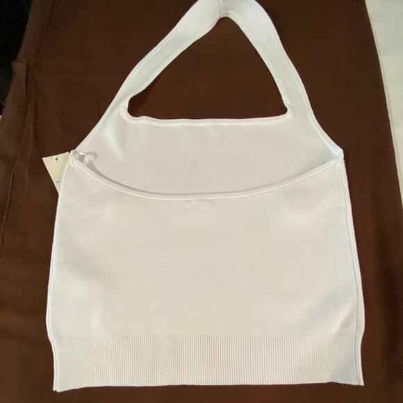 Abercrombie & Fitch White Crop Top - Picture 2 of 8